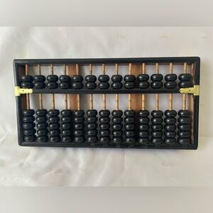 Vintage Lotus Flower Black Abacus